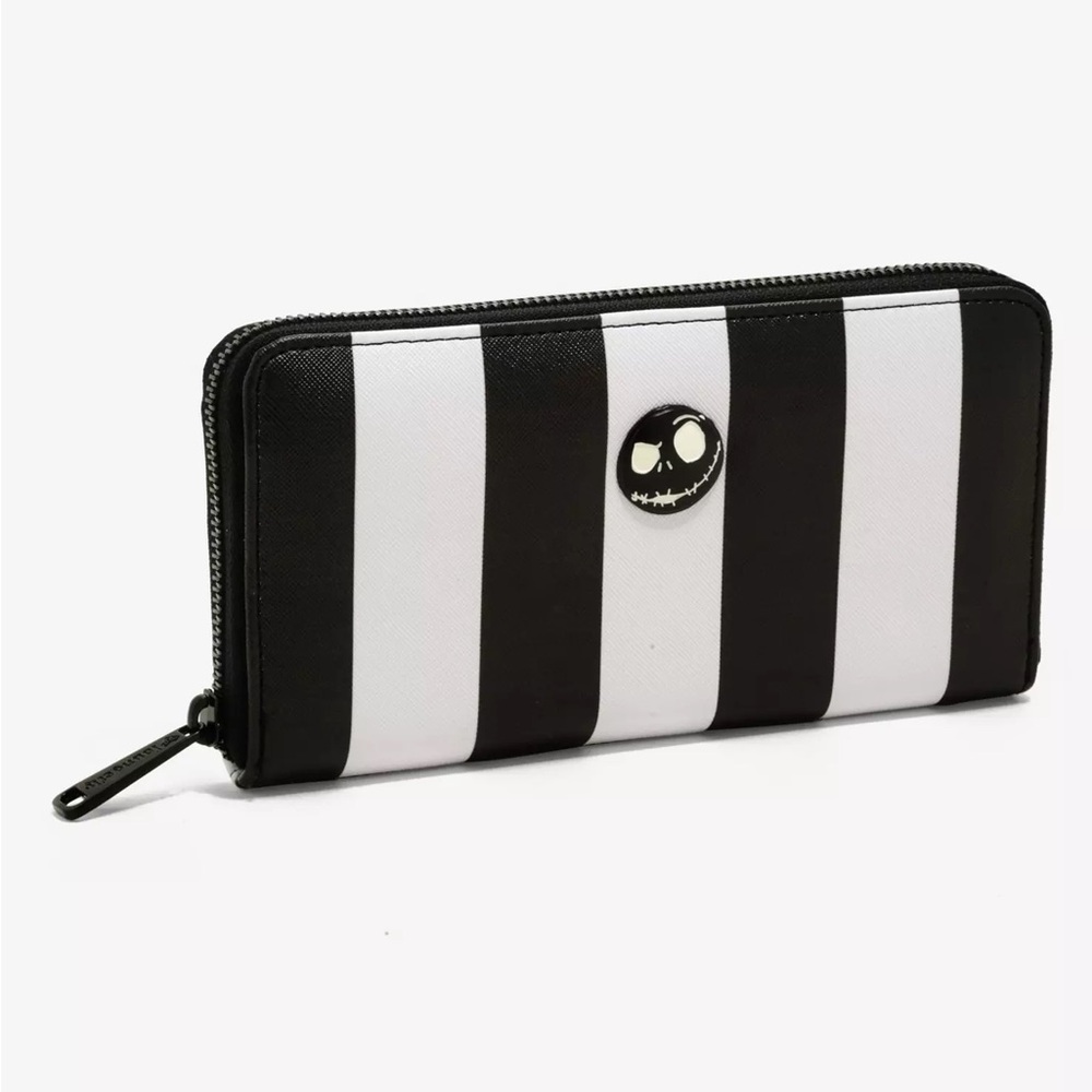 Hot Topic Loungefly Nightmare Before Christmas Striped Crossbody and Wallet - Picture 7 of 9